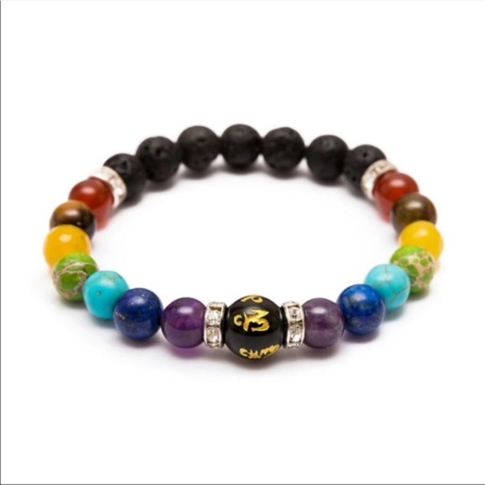 Chakra essential oil diffuser bracelet - Picture 2 of 8